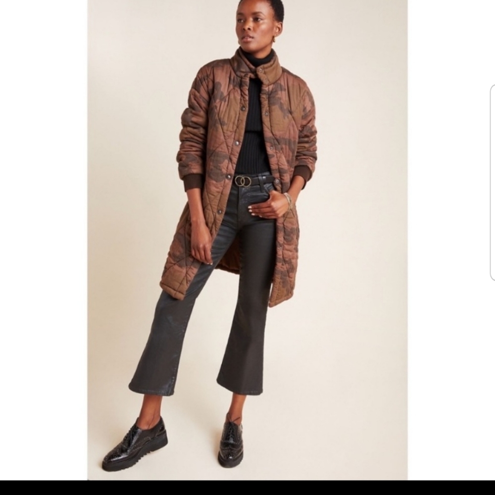 Anthropologie Marrakech Quilted Camo Jacket